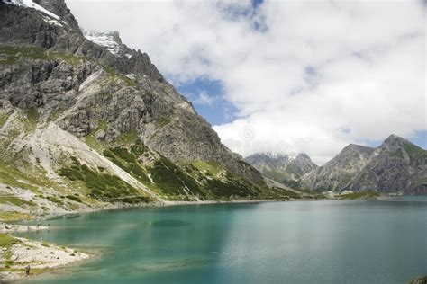 Turquoise Alpine Lake Stock Photo Image Of Nature Reflection 15763568