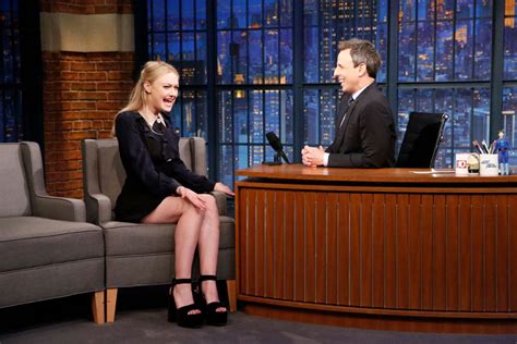 Dakota Fanning On Late Night With Seth Meyers 03 Gotceleb