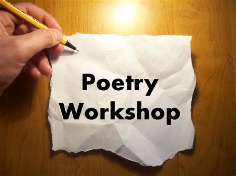 Upcoming Poetry Workshop Lackawanna County Library System