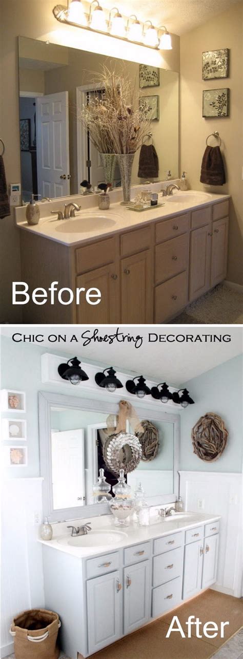 If you cannot spend a lot of money on big items such as the vanity, hardware, toilet, etc., you can still create a cozy and charming atmosphere by adding beautiful small accessories that will catch. 33 Inspirational Small Bathroom Remodel Before and After ...