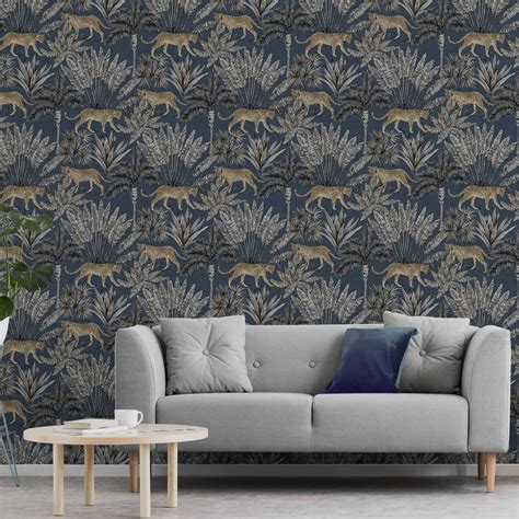 Navy gold star program, washington d. Savanna Navy & Gold Wallpaper | Cheap Wallpaper - B&M