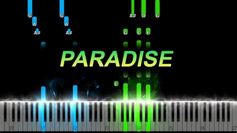 Coldplay Paradise Piano Tutorial Youtube