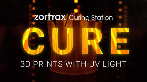 Automated Uv Curing Of Resin D Prints In Zortrax Curing Station Youtube