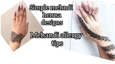 Smart And Simple Mehndiand Henna Designs With Mehandi Allergy Tips