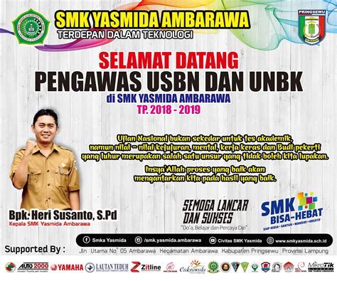 Jika kamu tidak yakin cara membuat banner sambutan yang unik dan kreatif, berikut kami daftar beberapa desain. Desain Banner Selamat Datang Pengawas USBN dan UNBK SMK ...