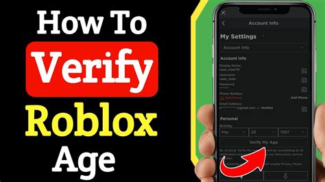 How To Verify Your Age On Roblox Mobile 2021 How To Get Roblox