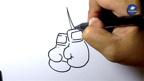 How To Draw Boxing Gloves Youtube