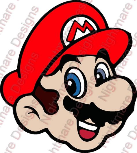 Mario Happy Face Super Nintendo Games Svg Png  Cricut Etsy