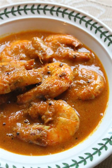 Olahan ini biasanya disajikan begitu saja tanpa. Gulai Udang Lauk Nasi Dagang Yang Sedap - Azie Kitchen