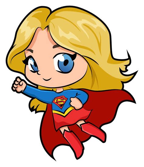 Dc Comics Chibi Supergirl Chibi Superhero Supergirl Stickers Chibi