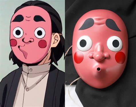 Kozo Kanamori Cosplay Mask From Anime Kimetsu No Yaiba Demon Slayer