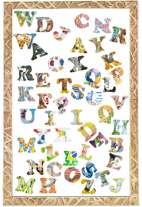 Anders als etwa das französische alphabet enthält das englische alphabet keine buchstaben mit. Learn By Letters: Illustrated Alphabet Magnets on Behance
