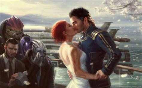 Kaidan And Shepard Marriage Mass Effect Mass Effect Kaidan Mass