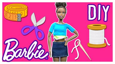 Diy How To Make Barbie Doll Clothes Jean Barbie Doll Skirt Barbie