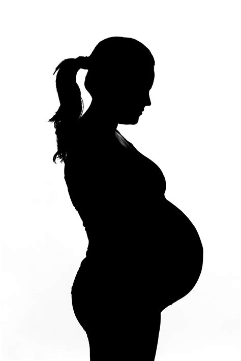 Pregnant Woman Silhouette Clip Art Free Clipart Best