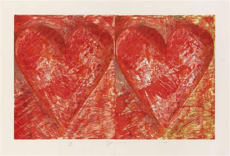 Jim Dine Two Red Hearts C 59 Christies