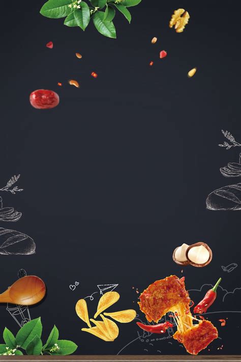Creative Food Festival Food Background Material Wallpaper Image For