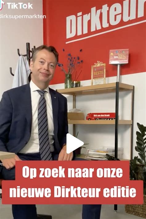 Meent dat jongeren niet zo een puinhoop van de wereld zouden maken. Word 'Dirkteur' bij Dirk van den Broek via TikTok - Ditjes ...