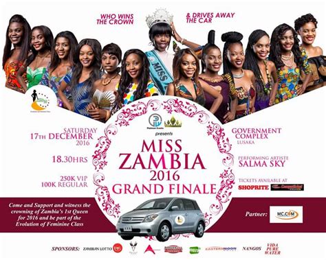 Zambia 12 Beautiful Ladies Vie For Miss Zambia Crown