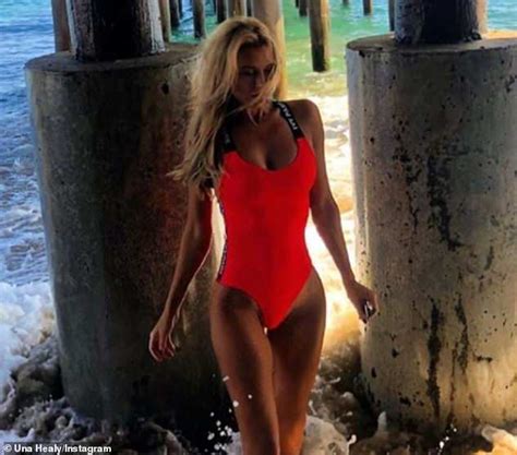 Una Healy Stuns In Sensational Swimsuit As She Cosies Up To A Male Model