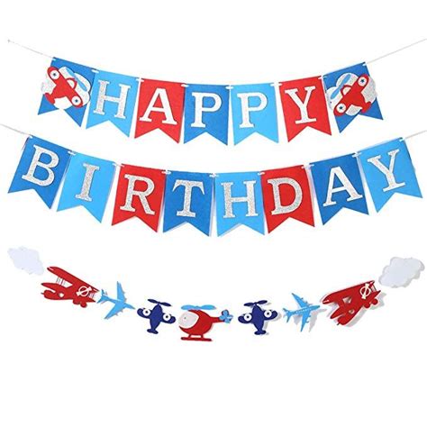 Find funny happy birthday boss wishes, quotes and messages. Plane Birthday Felt Banner Supplies For Airplane Aviator ...