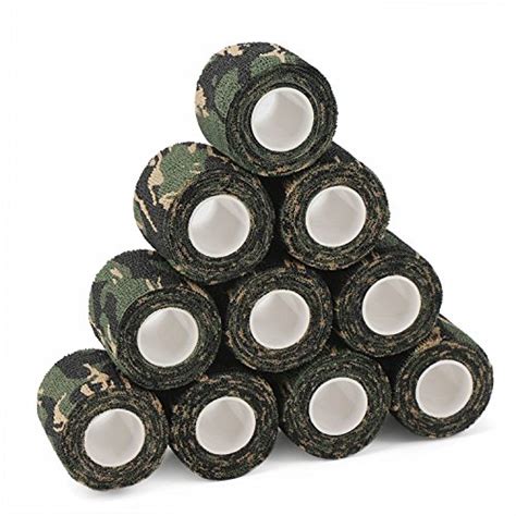 Drok 10 Roll Camo Grip Tape 197in X 1476ft Adhesive Stretch Cohesive