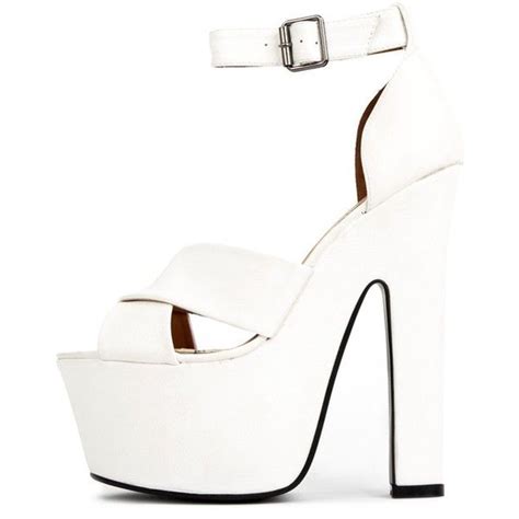 Callie White Leather Chunky Platform Shoes White Leather Shoes White