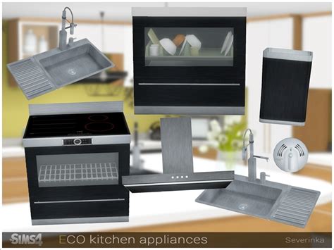 Sims 4 Ccs The Best Eco Kitchen Appliances By Severinka