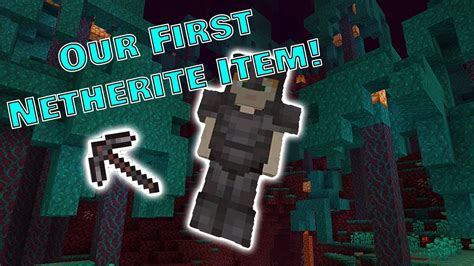 Our First Netherite Item Minecraft Survival Timelapse Youtube