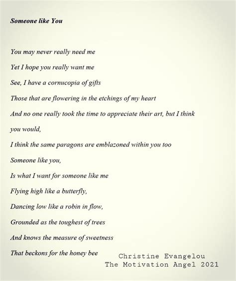 Love Poem Someone Like You