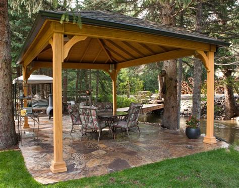 Inexpensive Patio Flooring Options Ideas Gazebo Stone Floor