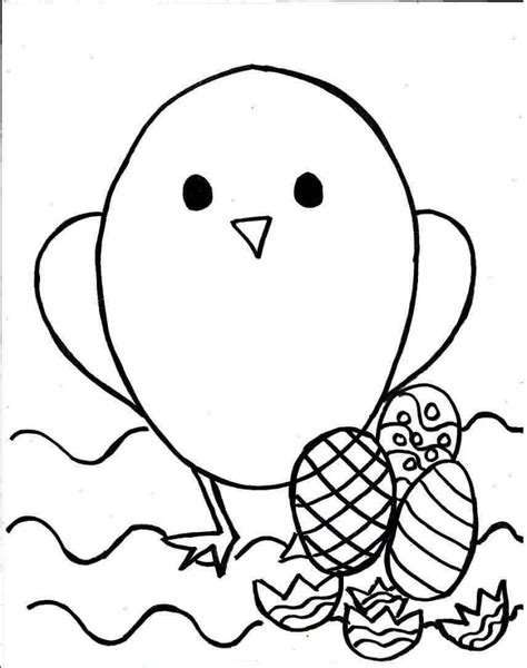 Free Printable Easter Chick Coloring Pages Coloring Pages