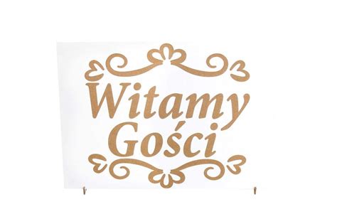 Tabliczki Witamy Gości 21x30 ślub wesele ERLI pl