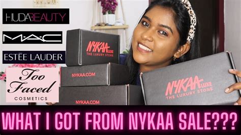 Nykaa Sale Haul💖 Luxe Products From Nykaa💄 Huda Beauty Mac Estée