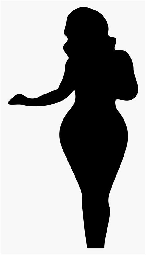 Woman Vector Png Download Curvy Black Woman Silhouette Transparent