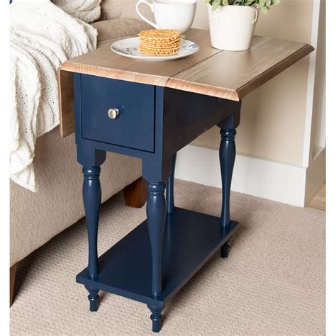 Maybe you would like to learn more about one of these? Meera Wood Top Drop Leaf End Table | Drop leaf table, End ...