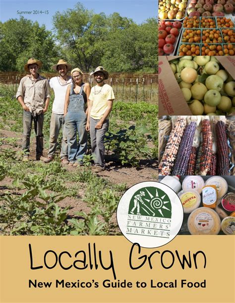 Locally Grown Food Guide Released New Mexico Farmers Marketing
