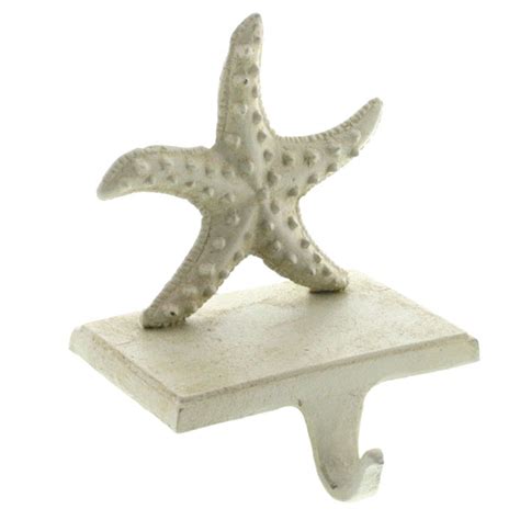 Christmas stocking seasonal decor stockings & hangers seasonal decor 16 long pottery barn stocking holder hangers letters p e a c e peace silver christmas 5 (334039636171). Cast Iron Seastar Stocking Holder by HomArt | Stocking ...