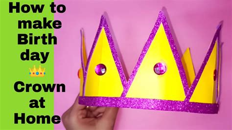 How To Make A Paper Crown For Birthday Easy Origami Crown Easy