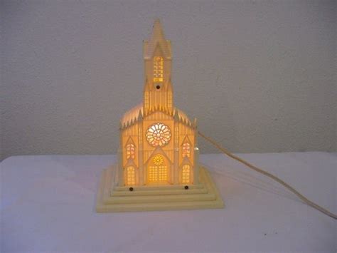Vintage Musical Lighted Christmas Church Plays By Hardlyablestable