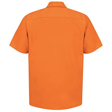 Red Kap Mens Size Industrial Work Shirt Regular Fit Short Sleeve