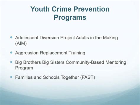 Youth Crime Prevention Programs Youtube
