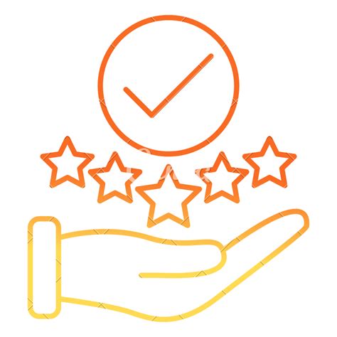 Five Star Rating Icon At Collection Of