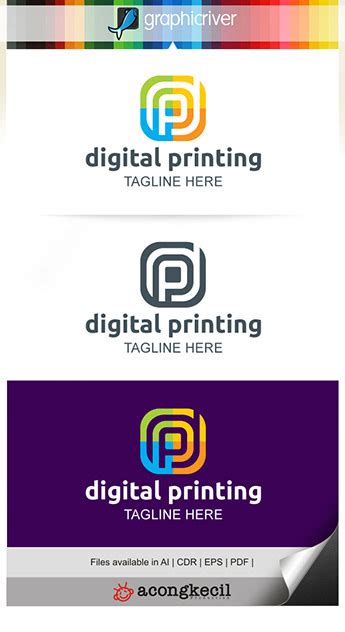 Digital Printing Logo Template On Behance