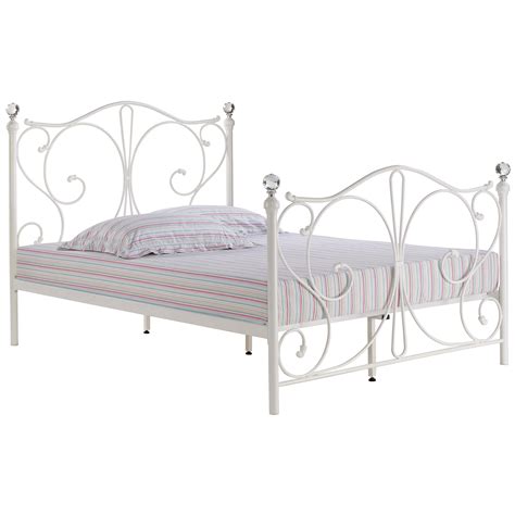 Check spelling or type a new query. Ornate Black/White Metal Bed Frame Bedstead Single/Double ...