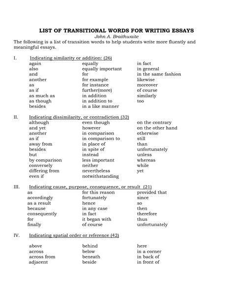 15 Best Images Of Transitions In Paragraphs Worksheet List Of