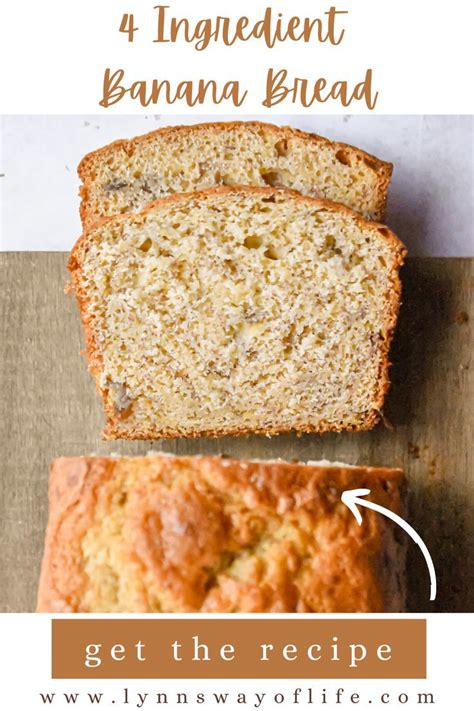 Simple 4 Ingredient Cake Mix Banana Bread Recipe In 2023 Cake Mix Banana Bread Easy Banana