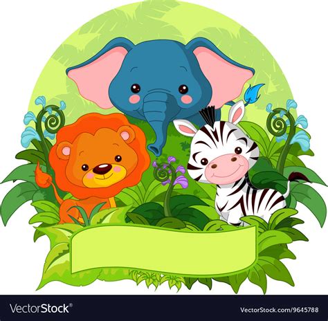 Wildlife Jungle Animals Background Download Free Vectors