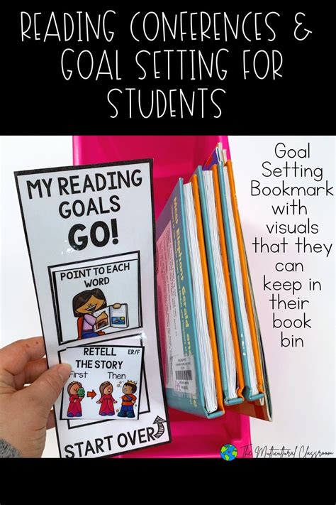 Reading Conferencing Recording Sheet And Goal Setting Bookmark With