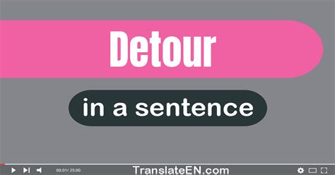 Use Detour In A Sentence